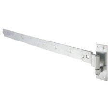 Heavy Duty Cranked Hook & Band Gate Hinge - 900 x 56mm - Galvanised - Pair