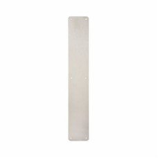 Exel Stainless Steel Plain Finger Plate - 450 x 75 x 1.5mm - Satin