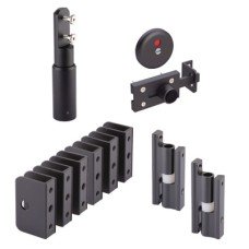 Cubicle Pack 'A' - 17-21mm Panels - Black Fine Textured