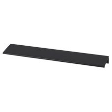 Exel Serva Lipped Edge Cabinet Pull Handle - 160mm Centres - Black