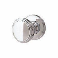 Carlisle Brass Delamain Plain Mortice Door Knob - 70mm Rose Diameter - Polished Chrome