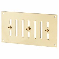 Hampstead Hit & Miss Vent - 165 x 89mm - Polished Brass