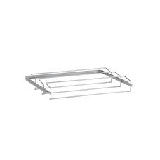 elfa Top Track System - Click In Triple Wire Gliding Shoe Rack - 613 x 100 x 440mm - Platinum