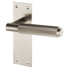Serozzetta by Carlisle Brass Satin Nickel Knurled Latch Door Handle - Varese Range - 130 x 55mm Serozzetta by Carlisle Brass Satin Nickel Knurled Latch Door Handle - Varese Range - 130 x 55mm