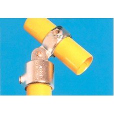 Combination Connector with Through Centre Tube - Key Clamp System - Single Swivel - Galvanised