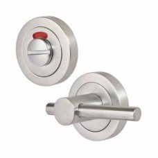 Hampstead Bar Handle Bathroom Turn & Release with Indicator - 50 x 75 x 40mm - Satin Chrome