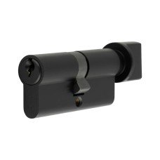Eurospec 5 Pin 70mm Euro Thumbturn Cylinder - 35 Turn + 35mm - Matt Black - Keyed to Differ