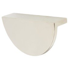 Hendel & Hendel Barrington Smooth Eclipse Cabinet Finger Pull Handle - 96mm Centres - Pol Nickel