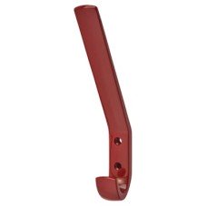 Hoppe AR617A Nylon Single Hat & Coat Hook Face Fix - 164 x 20 x 35mm - Rouge Red