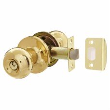 Exel Bala Hotel Mortice Door Knobset - Entrance - 65mm Rose Diameter - Polished Brass