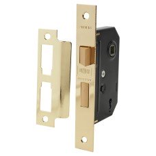 UNION 2295 2 Lever Sashlock - 63mm Case - 44.5mm Backset - Polished Brass