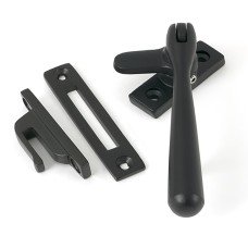 From The Anvil Newbury Locking Mortice & Hook Plate Window Fastener - Reversible - Matt Black