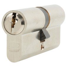 Union 6 Pin 80mm Euro Double Cylinder - 40 + 40mm - Satin Nickel - Keyed to Differ Union 6 Pin 80mm Euro Double Cylinder - 40 + 40mm - Satin Nickel - Keyed to Differ