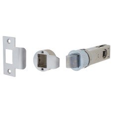 Exel Quick Latch Passage Tubular Latch - 71mm Case - 57mm Backset - Round - Polished Chrome