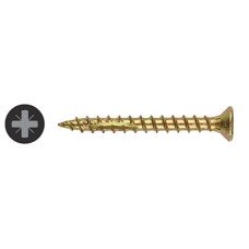 Ulti-Mate II Stick Fit PoziSquare Countersunk Wood Screws - 3.5 x 16mm - Yellow Zinc - Pack of 200