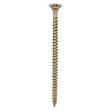 TIMCO Classic Pozi Countersunk Wood Screws - 5.0 x 80mm - Yellow Zinc - Pack of 200