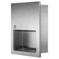 Metlex Kepler Recessed Paper Towel Dispenser - 300 x 116 x 400mm - Brushed Stainless Steel 