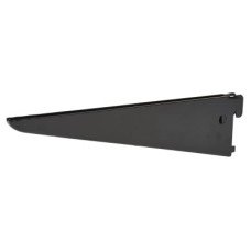 Exel Twin Slot Shelf Bracket - 220mm Length - Black