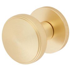 Jedo by Frelan Classic Mortice Door Knob - 60mm Rose Diameter - Satin Brass