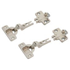Blum Slide On MODUL Cabinet Hinge Pack - 100° - Sprung - Half Overlay - Zinc Plated - Pair