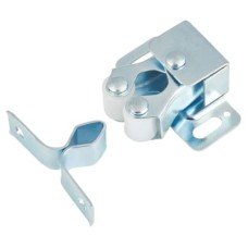 Double Roller Catch - 32 x 25 x 13mm - Nickel Plated - Pack of 10