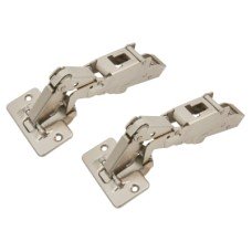 Blum CLIP Top Wide Angle Cabinet Hinge - 170° - Un-Sprung - Overlay - Zinc Plated - Pair
