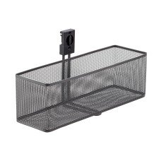 elfa Garage+ Storage Top Track System - Deep Mesh Basket for Storage Track - Matt Grey