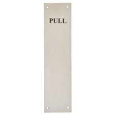Stainless Steel Finger Plate - Pull - 300 x 75 x 1.2mm - Polished