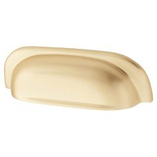 Exel Newly Cabinet Cup Handle - 96mm Centres - Satin Brass