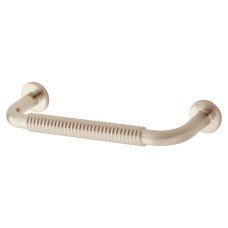 Exel Crewe 10mm Reeded D-Bar Cabinet Pull Handle - 96mm Centres - Satin Nickel
