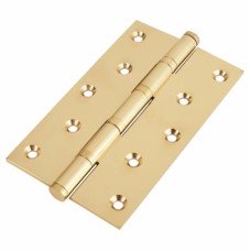 Performance Ball Bearing Butt Door Hinge - 152 x 89 x 4mm - Polished Brass - Pair