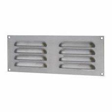 Exel Hooded Louvre Vent - 242 x 89mm - 3344mm² Free Air Flow - Satin Chrome
