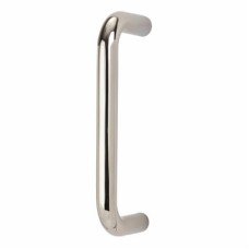 Exel 16mm D-Bar Door Pull Handle - Bolt Fix - 152mm Centres - Polished Stainless Steel