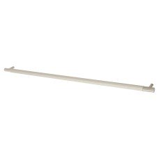 Alexander & Wilks Brunel 12mm Knurled T-Bar Cabinet Pull Handle - 448mm Centres - Satin Nickel