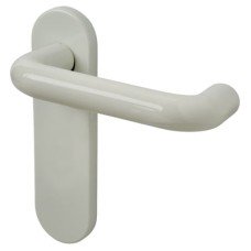 Hoppe AR600/21 Diamond White Nylon Steel Core Safety Latch Door Handle - Paris Range - 165 x 46mm Hoppe AR600/21 Diamond White Nylon Steel Core Safety Latch Door Handle - Paris Range - 165 x 46mm