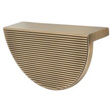 Hendel & Hendel Barrington Ribbed Eclipse Cabinet Finger Pull Handle - 96mm Centres - Antique Brass
