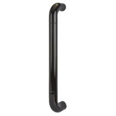 Hoppe AR602/425 Nylon D-Bar Door Pull Handle - Bolt Fix - 425mm c/c - Ebony Black