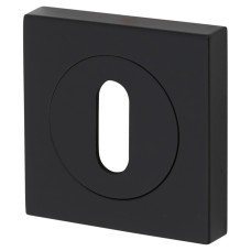 Serozzetta by Carlisle Brass Square Escutcheon - 50 x 50mm - Keyhole - Matt Black