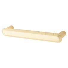 Hampstead Morley 19mm Bobbled D-Bar Cabinet Pull Handle - 1219mm Centres - Satin Brass