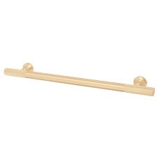 Exel York 12mm Partially Knurled T-Bar Cabinet Pull Handle - 192mm Centres - Satin Brass Exel York 12mm Partially Knurled T-Bar Cabinet Pull Handle - 192mm Centres - Satin Brass