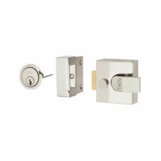 Yale 85 Double Locking Nightlatch - 40mm Backset - Polished Chrome Case/Cylinder