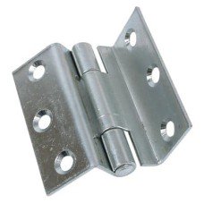 Storm Proof Casement Window Hinge - 63mm Length - Bright Zinc Plated - Pair