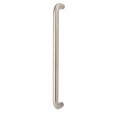 Exel 30mm D-Bar Door Pull Handle - Bolt Fix - 600mm Centres - Satin Stainless Steel