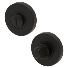 Jigtech Bathroom Turn & Release - 52mm Diameter - Matt Black