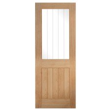LPD Belize 1 Light Clear with Frosted Lines Unfinished Solid Internal Door - 2040 x 726 x 40mm - Oak LPD Belize 1 Light Clear with Frosted Lines Unfinished Solid Internal Door - 2040 x 726 x 40mm - Oak