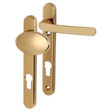 Fab & Fix Windsor uPVC Multipoint Lever/Pad Door Handle - 92mm c/c - Hardex Gold