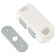 Budget Magnetic Catch - 42 x 22 x 13mm - 4.kg Pull - White - Pack of 5