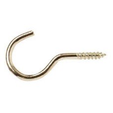 Unshouldered Cup Hook - 38mm Hook - Nickel Plated - Pack of 10