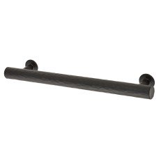 Alexander & Wilks Leila 15mm Hammered T-Bar Cabinet Pull Handle - 160mm Centres - Matt Black