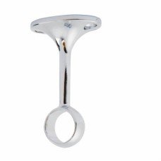 Rothley 25mm Hanging Rail Centre Bracket - Polished Chrome 